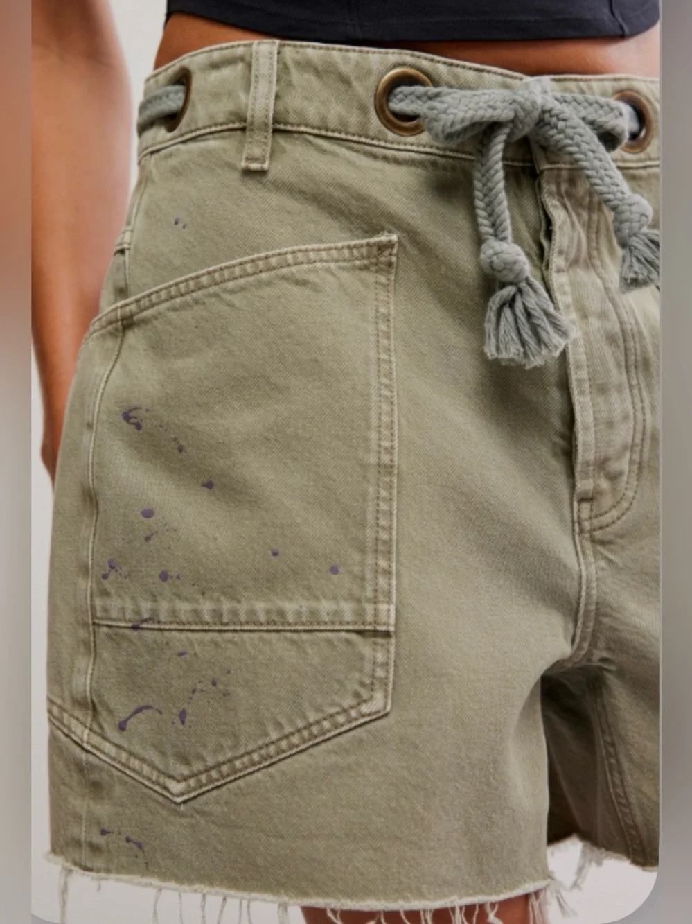 Free People We the Free Moxie Barrel Shorts